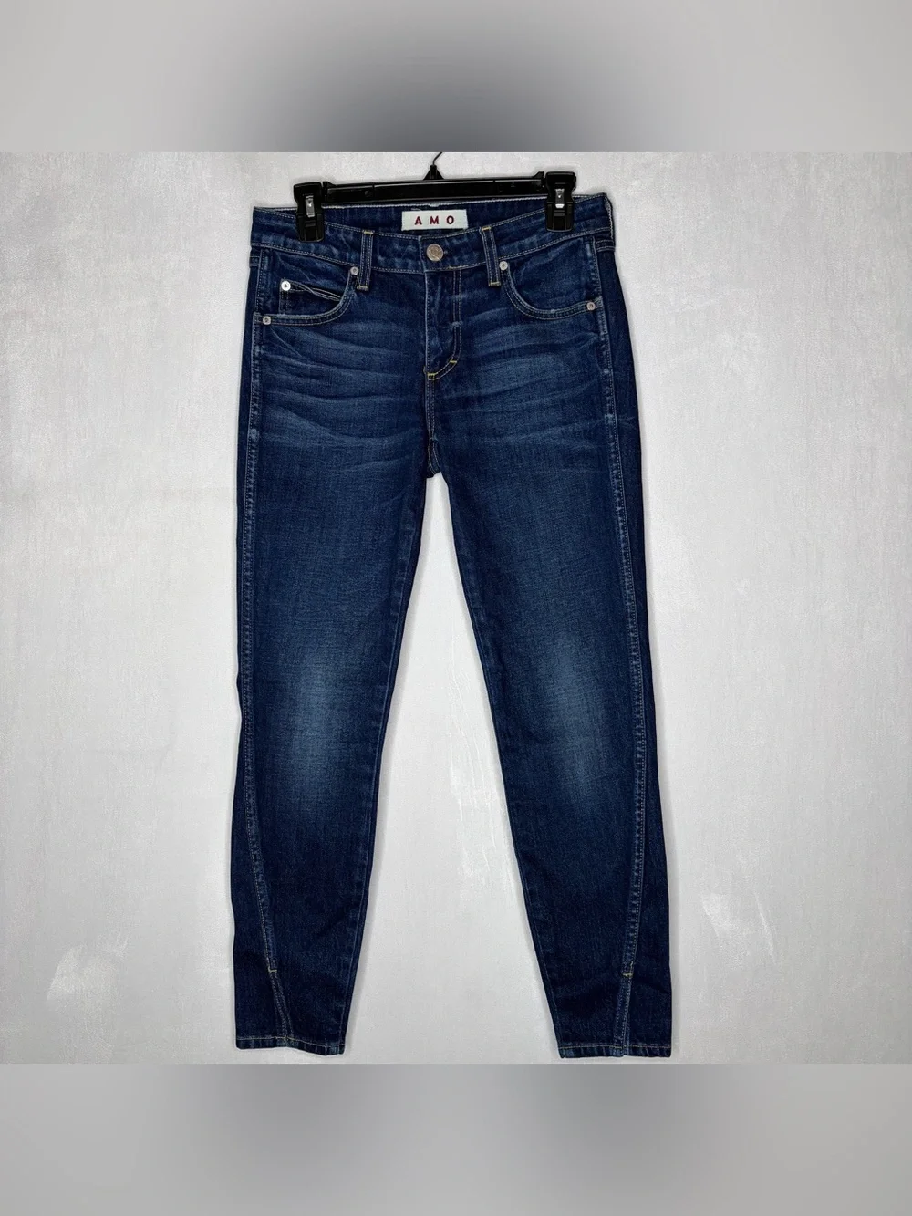 AMO‎ The Twist True Blue Skinny Crop Jeans